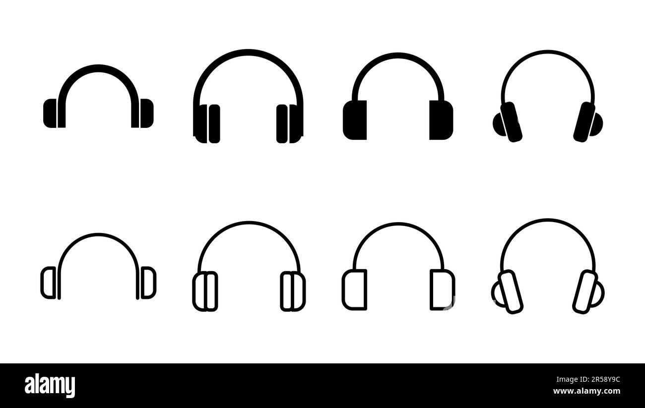 Headphone icon vector. Headset icon symbols Stock Vector Image & Art