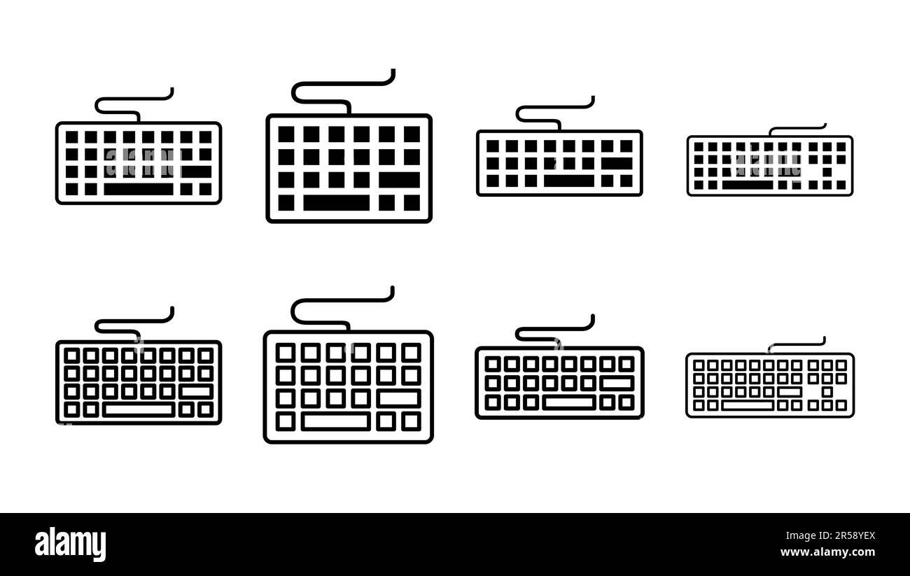 Keyboard icon set. keyboard vector symbol Stock Vector Image & Art Alamy