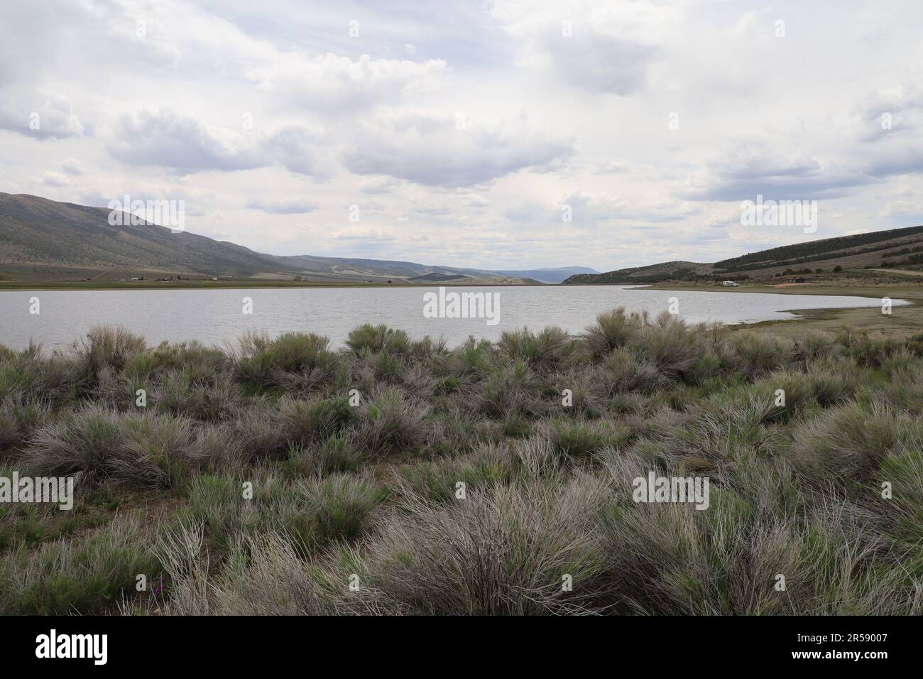 Photo of Koosharem lake and valley, Utah Stock Photo Alamy