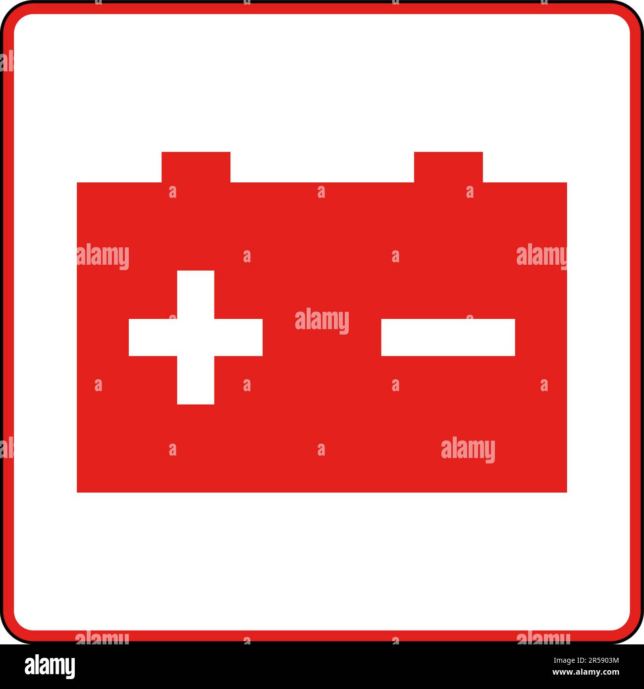 Symbol Battery Sign Battery Box On White Background Stock Vector Image & Art Alamy