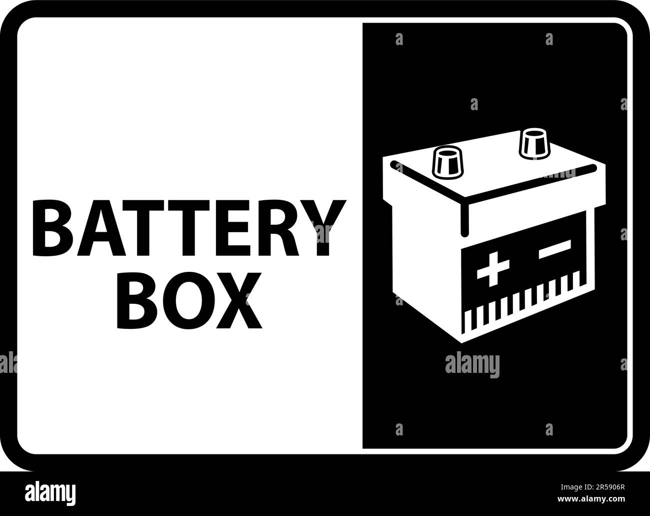 Symbol Battery Sign Battery Box On White Background Stock Vector Image & Art Alamy