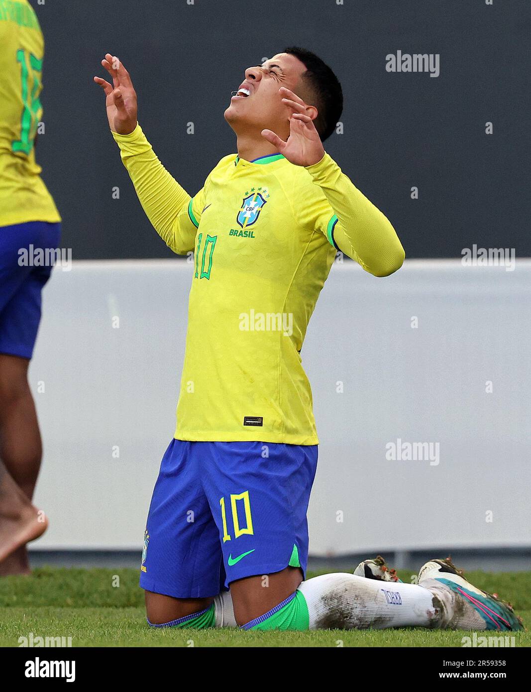 La Plata, Argentina, May 31, 2023. Brazil’s midfielder Matheus Martins