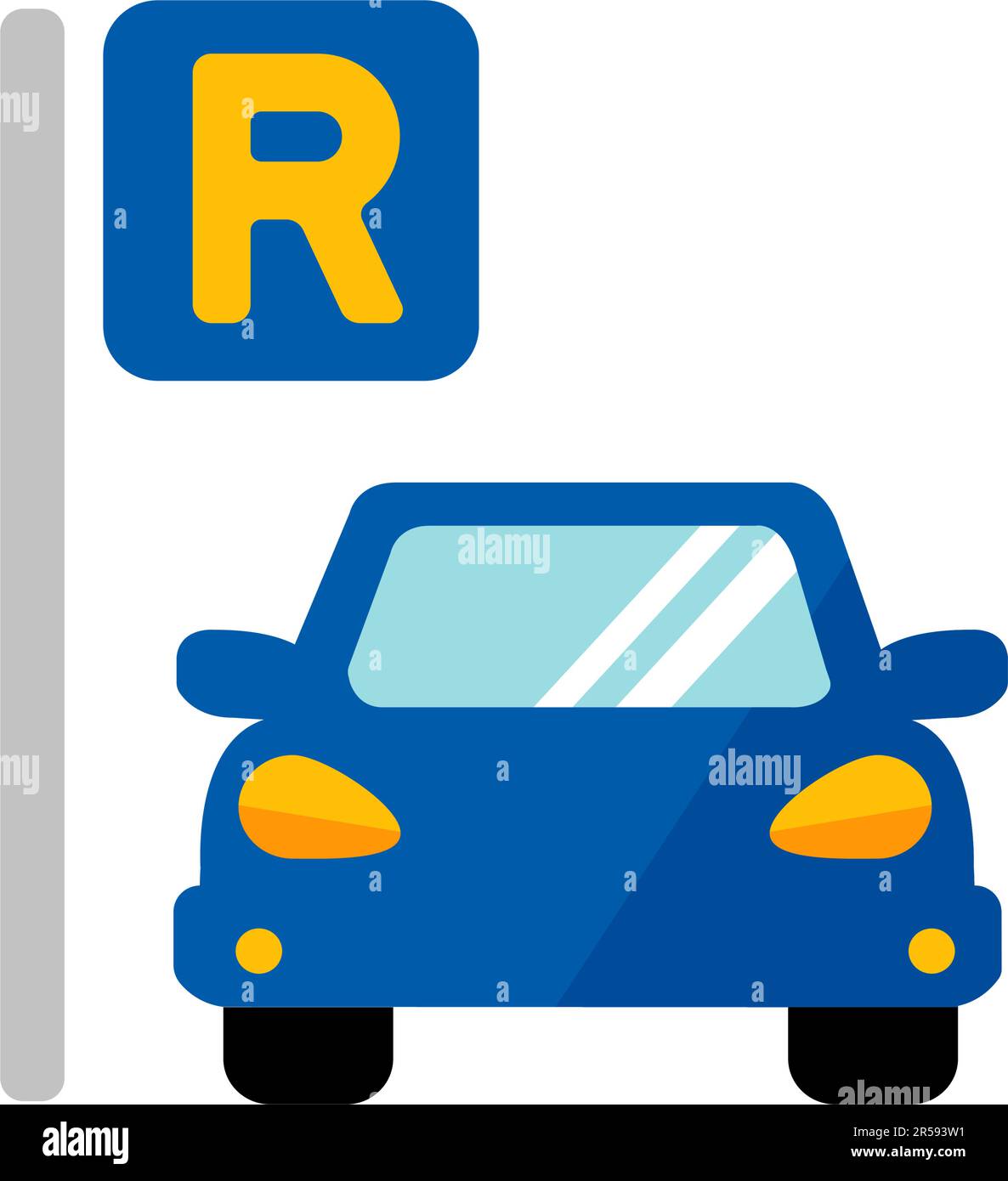 Rent a car vector  icon illustration Stock Vector