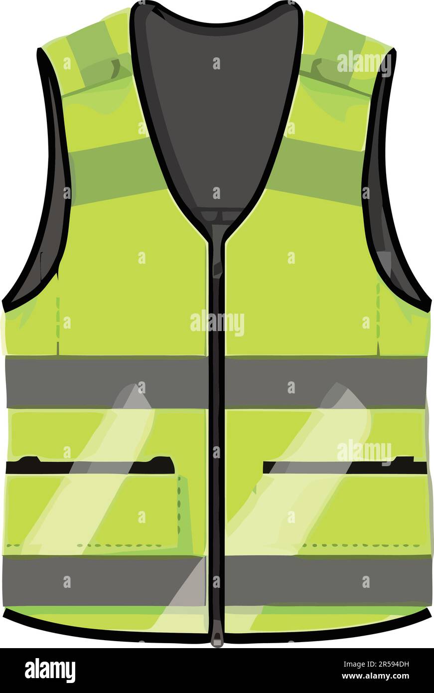 Protective workwear symbol yellow jacket Stock Vector Image & Art - Alamy