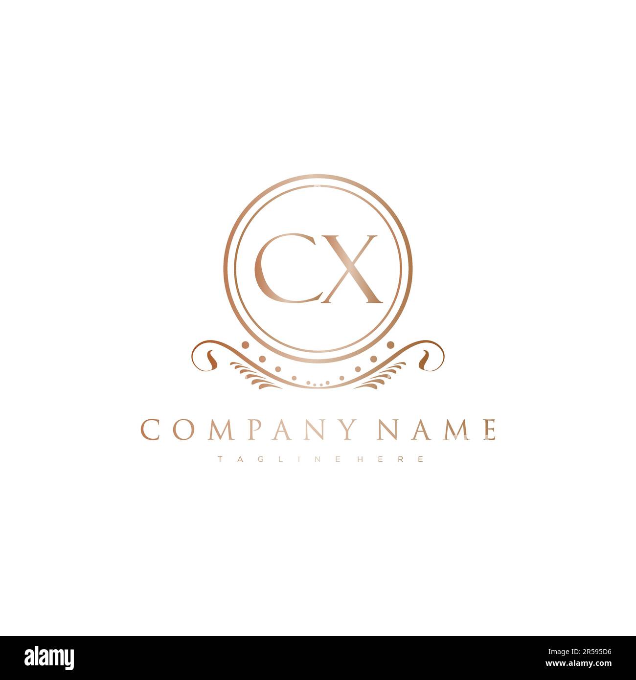Letter Initial with Royal Luxury Logo Template Stock Vector Image & Art ...