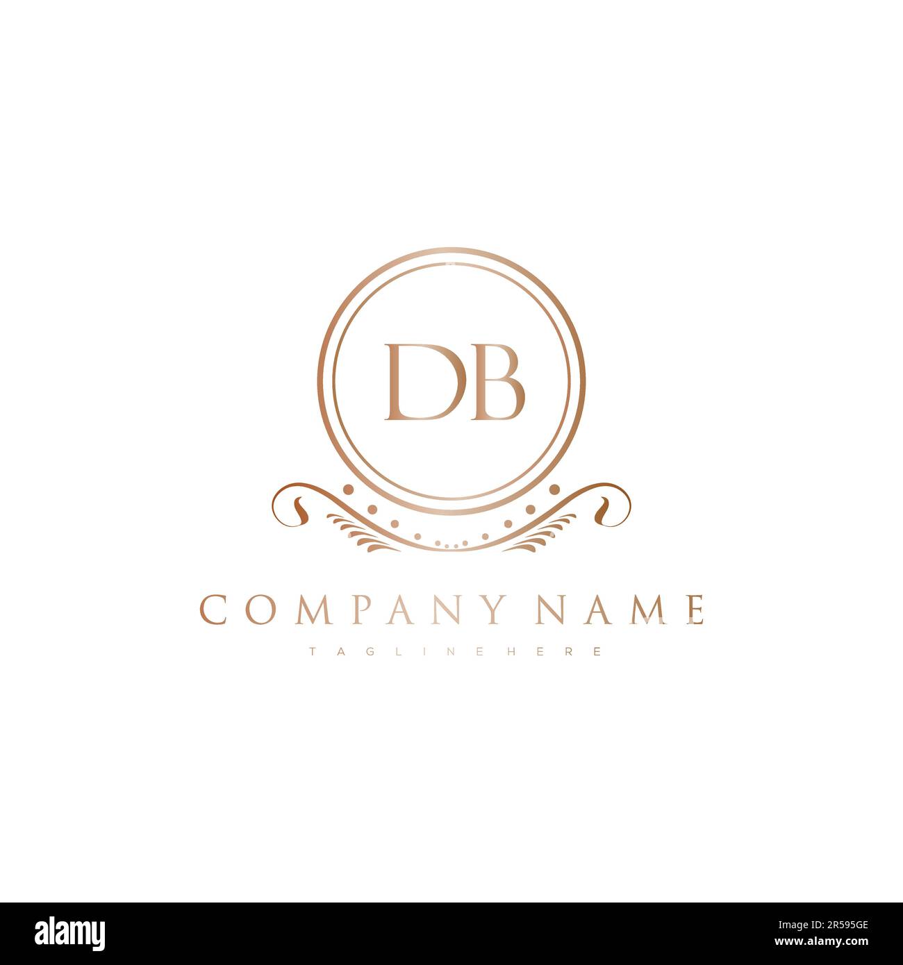 Letter Initial with Royal Luxury Logo Template Stock Vector Image & Art ...