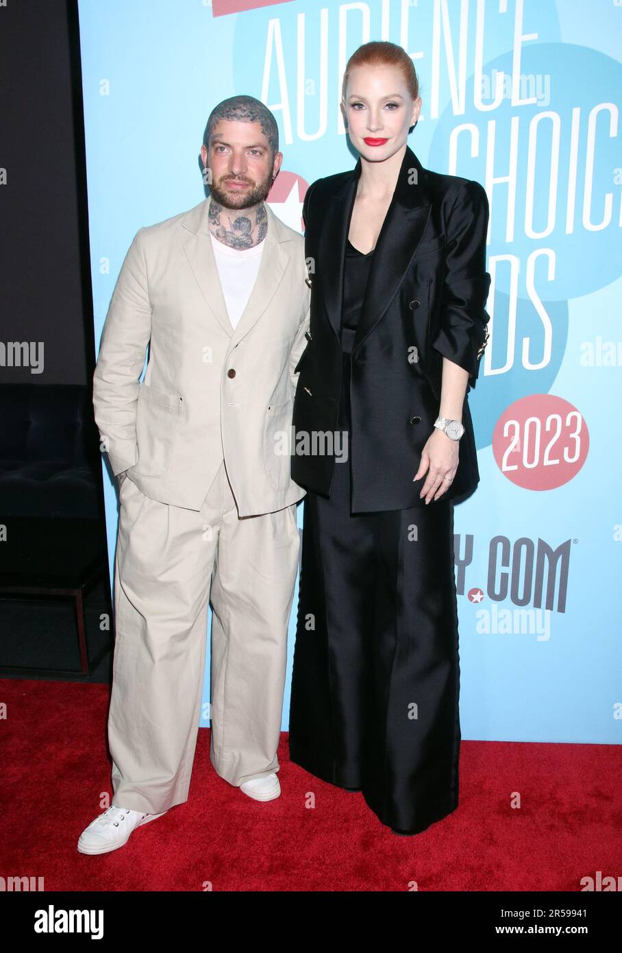 New York, NY, USA. 1st June, 2023. Jamie Lloyd and Jessica Chastain at