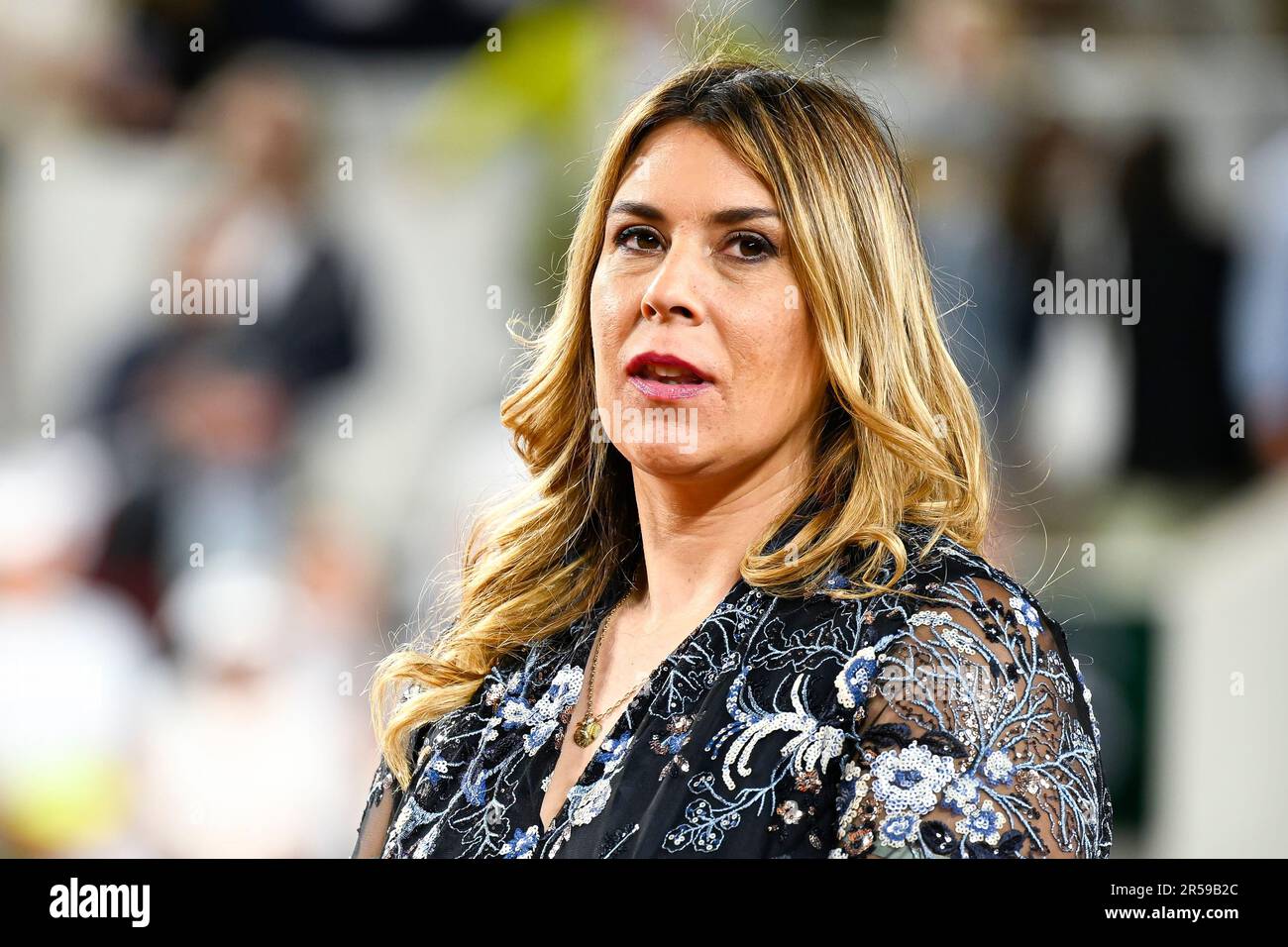 Paris, France. 01st June, 2023. Marion Bartoli during the French Open, Grand Slam tennis Paris, France. 01st June, 2023. Marion Bartoli during the French Open, Grand Slam tennis