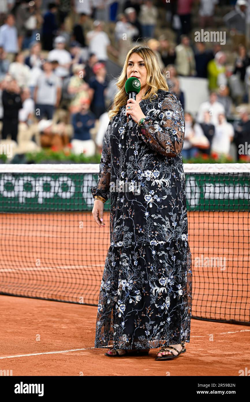Paris, France. 01st June, 2023. Marion Bartoli during the French Open, Grand Slam tennis Paris, France. 01st June, 2023. Marion Bartoli during the French Open, Grand Slam tennis
