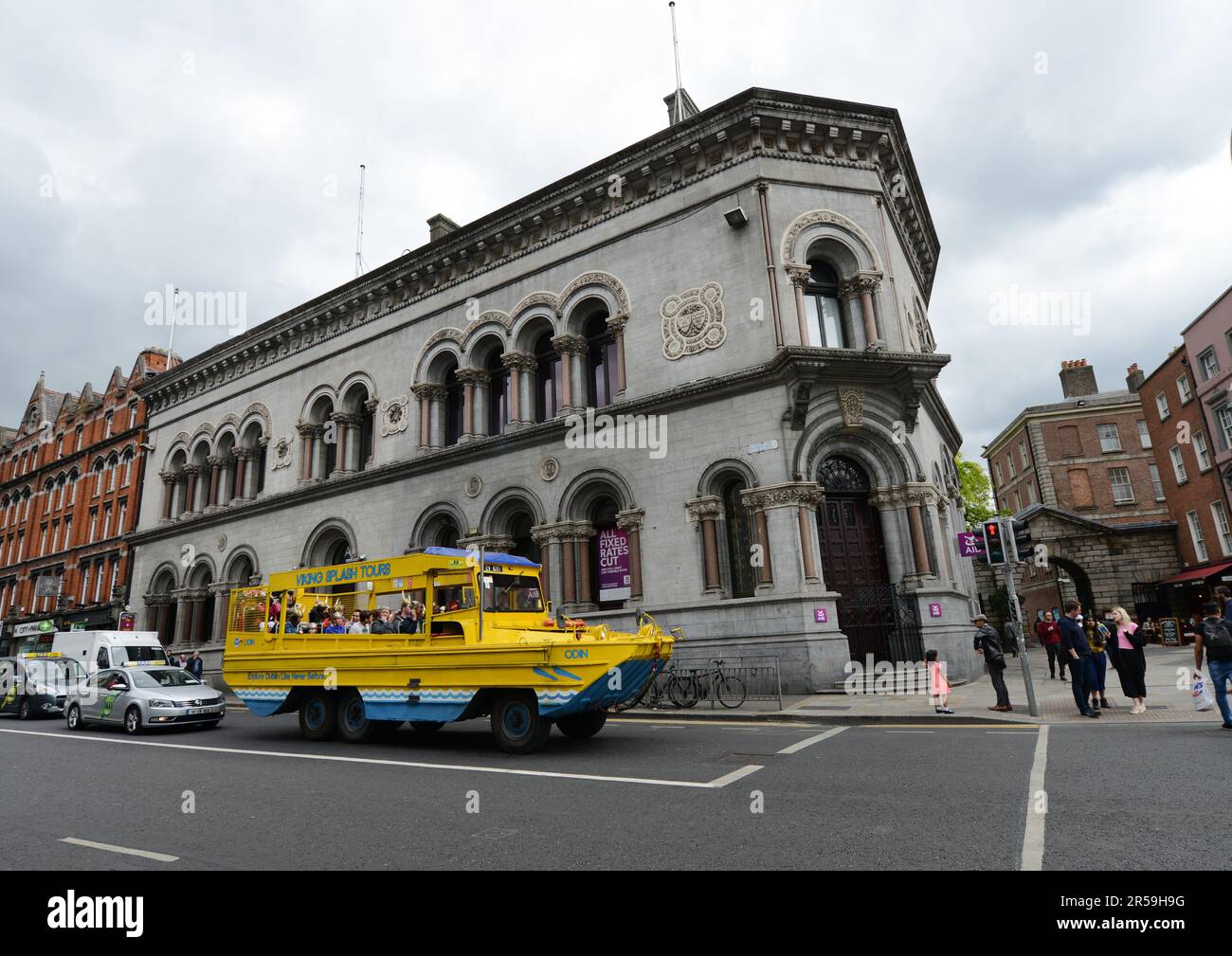 AIB Bank on Dame street, Dublin, Ireland. Stock Photo