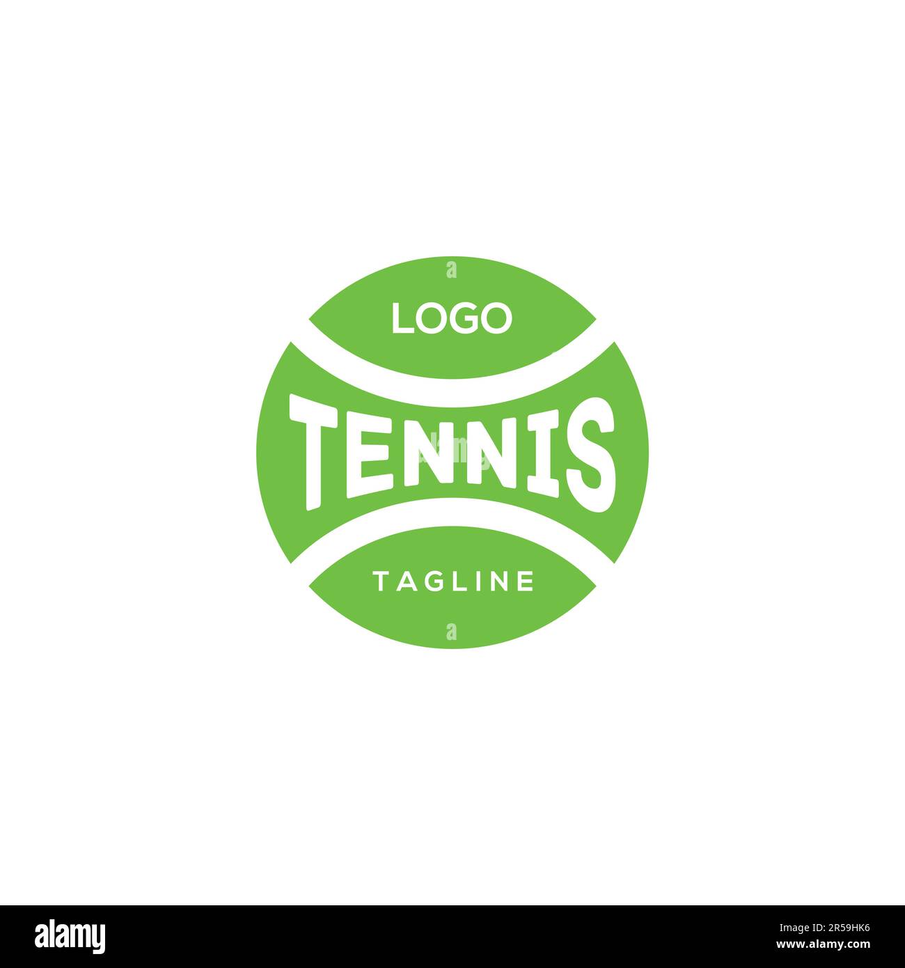 Tennis Ball Logo Design. Tennis Club Logo vector Stock Vector Image