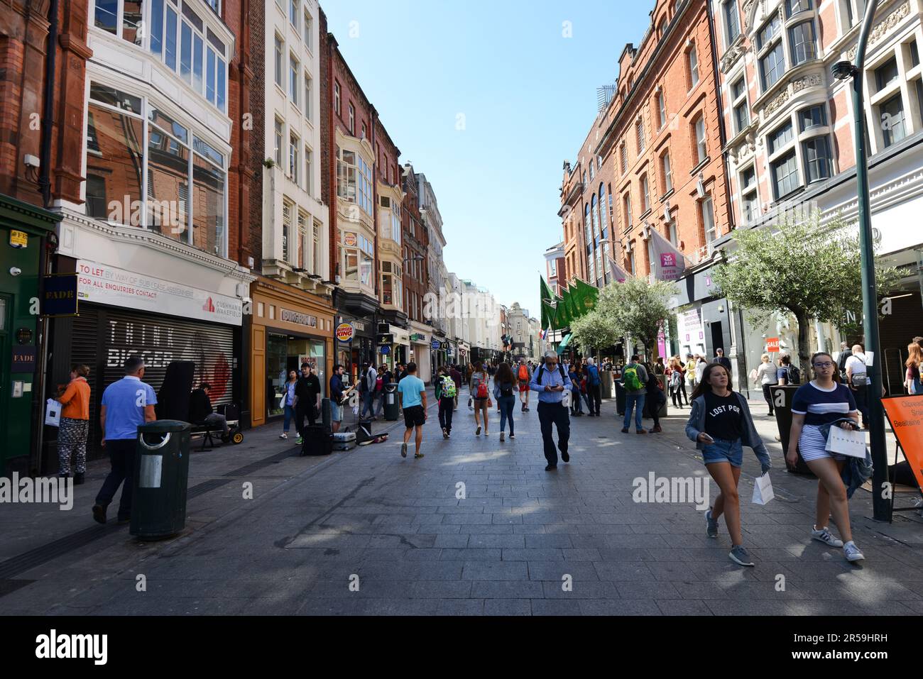 Grafton Pedestrian street in Dublin, Ireland Stock Photo Alamy