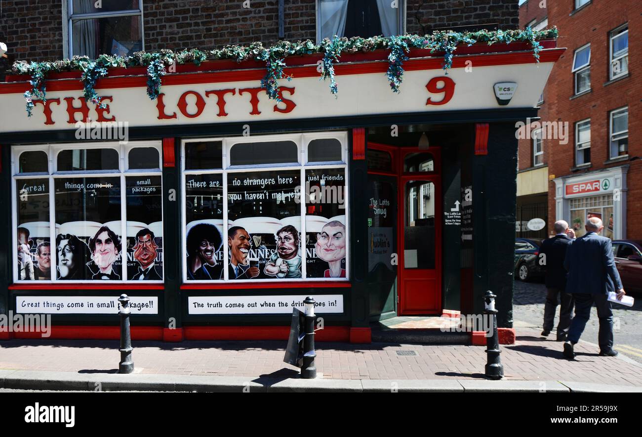 The Lotts Cafe Bar on Liffey Street in Dublin, Ireland. Stock Photo