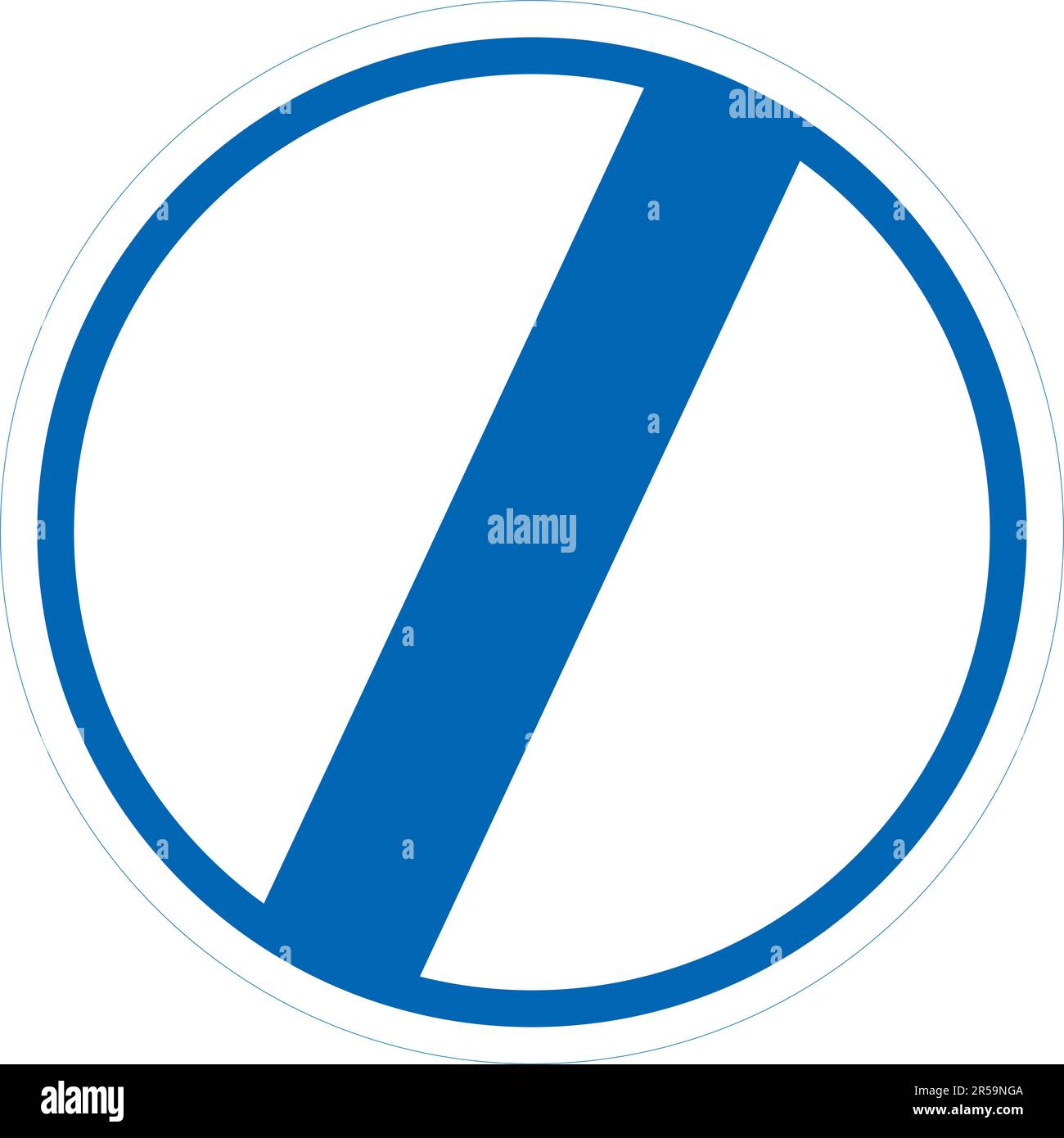 End of restriction, Supplemental signs, Order on Standardization of Road Sign signs in Japan (in japanese: End of restriction) Stock Vector