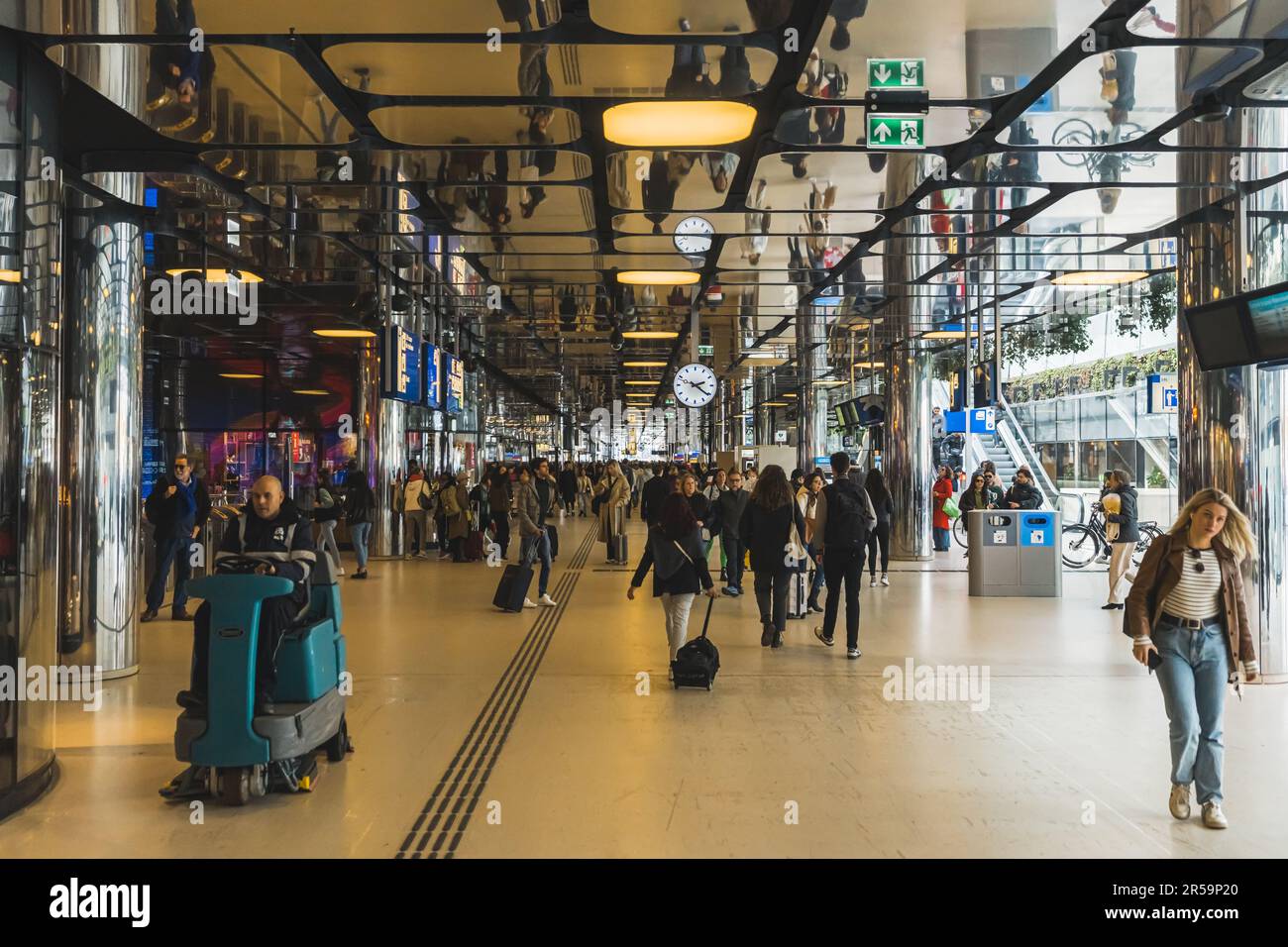 04.18.2023 Amsterdam, Netherlands. Amsterdam Central Station Amsterdam Centraal as the