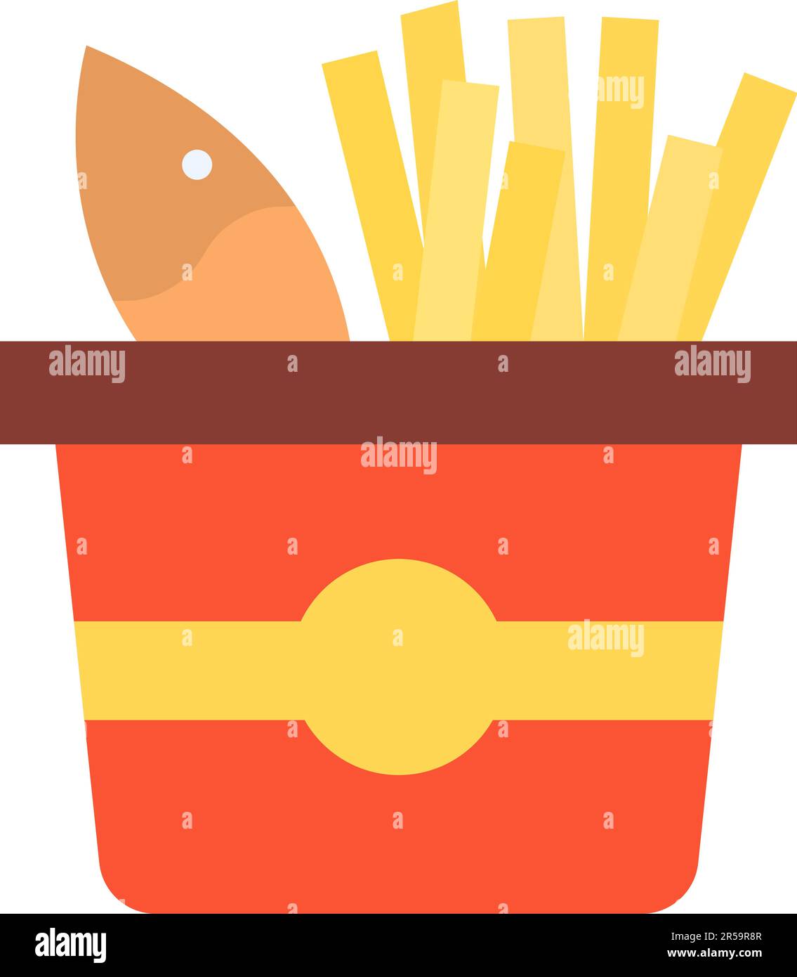 Fish And Chips icon vector image Stock Vector Image & Art Alamy