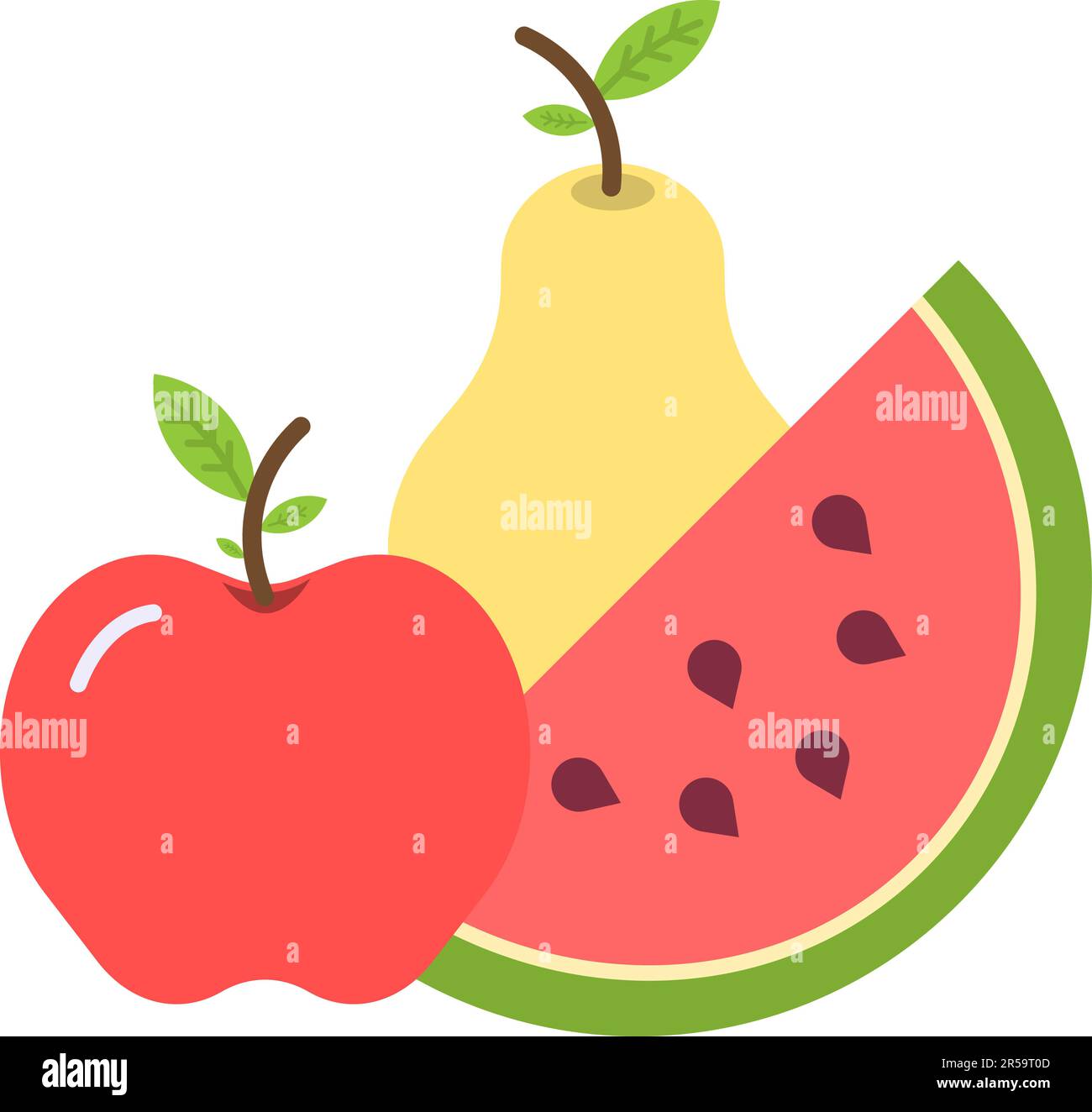 Fruit icon vector image Stock Vector Image & Art - Alamy
