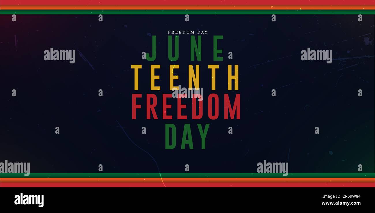 Juneteenth Freedom Day celebration concept. Poster and banner design vector illustration. Stock Vector