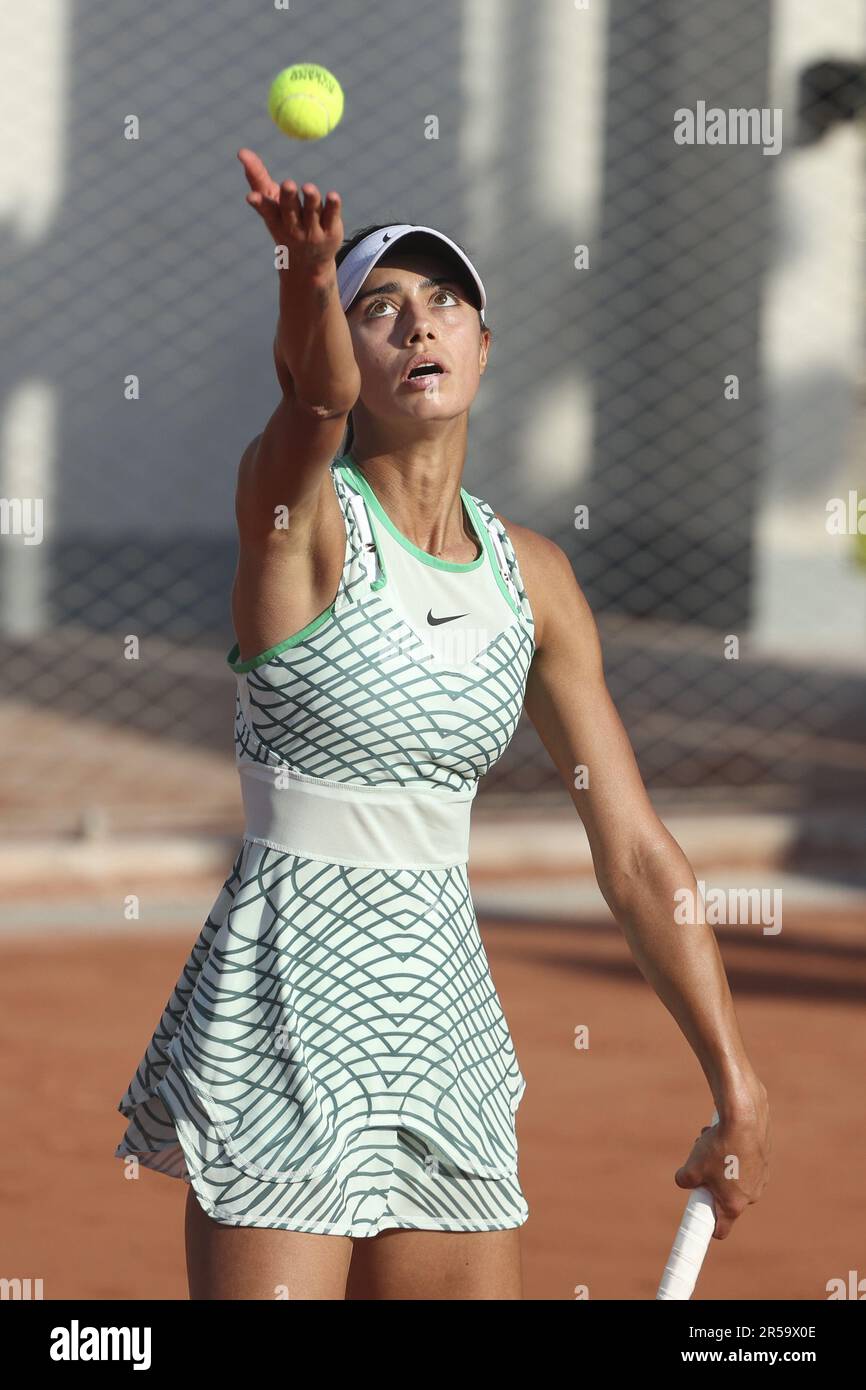 France. 01st June, 2023. June 1, 2023, France: Olga Danilovic of Serbia  during day 5 of the 2023 French Open, Roland-Garros 2023, second Grand Slam  tennis tournament of the year, on June