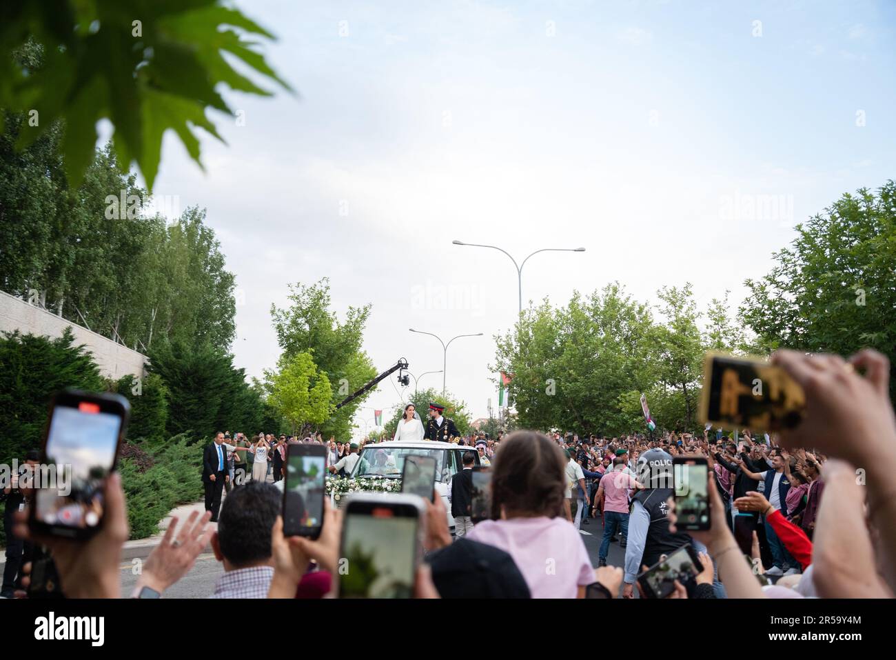 Amman, Jordan - 1 June 2023: Wedding of Jordan's Crown Prince Hussein bin Abdullah  Stock Photo