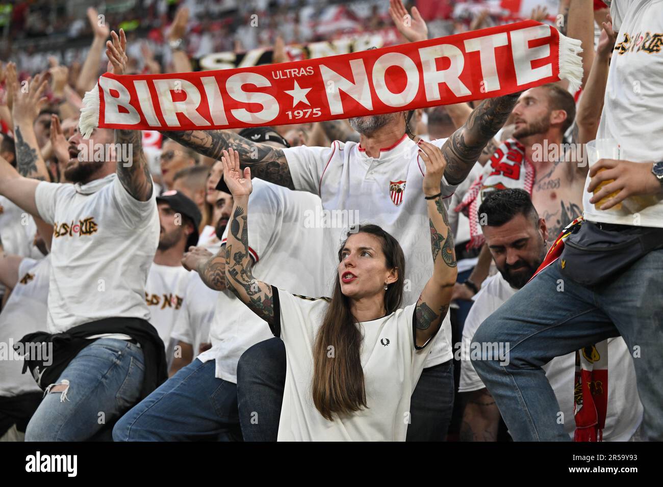 BUDAPEST, HUNGARY MAY 31 Sevilla FC fans during the UEFA Europa