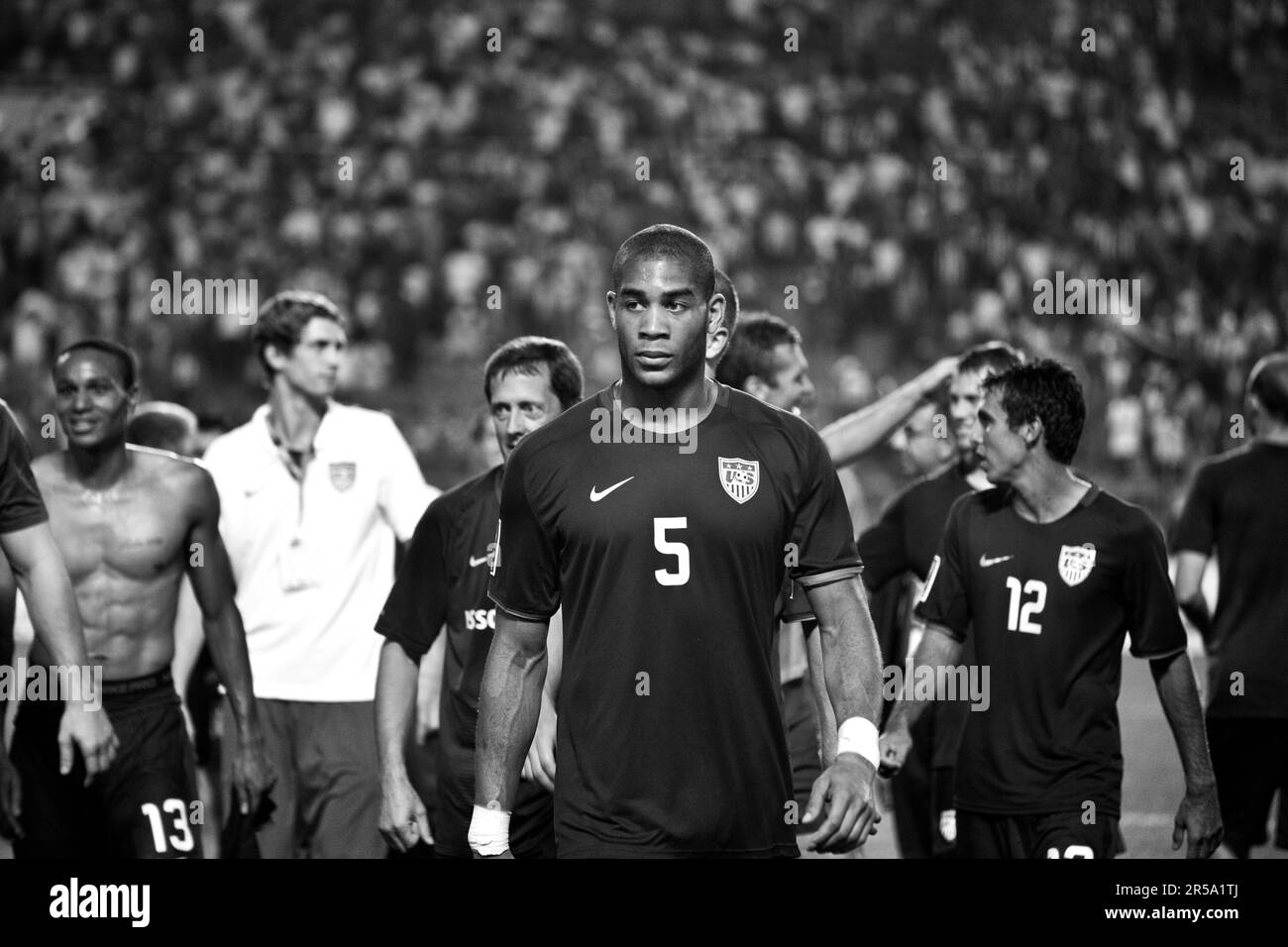 Jozy Altidor after the win against Honduras. Stock Photo
