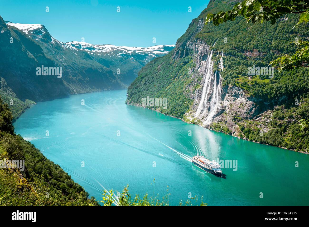 Seven Sisters waterfall in Geirangerfjord, Norway Stock Photo Alamy