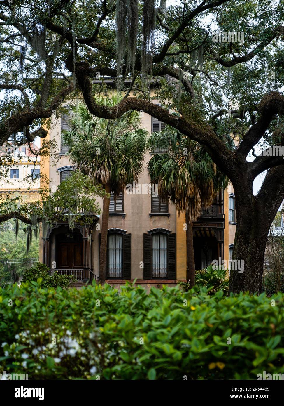 Historic building in Savannah, February 24, 2023 Stock Photo