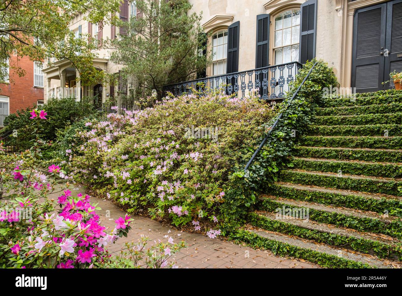 Historic building in Savannah, February 24, 2023 Stock Photo