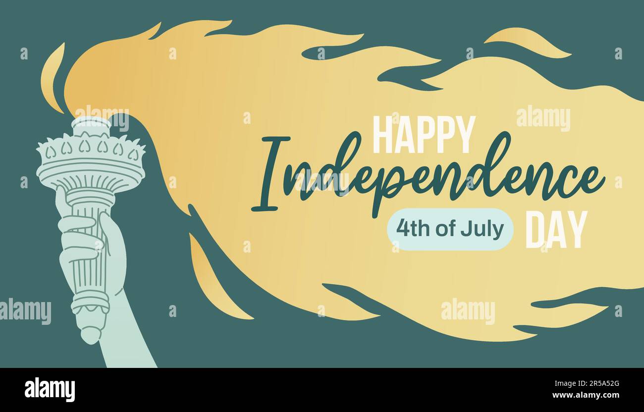 Happy Independence day, 4th of July, Independence day USA banner ...