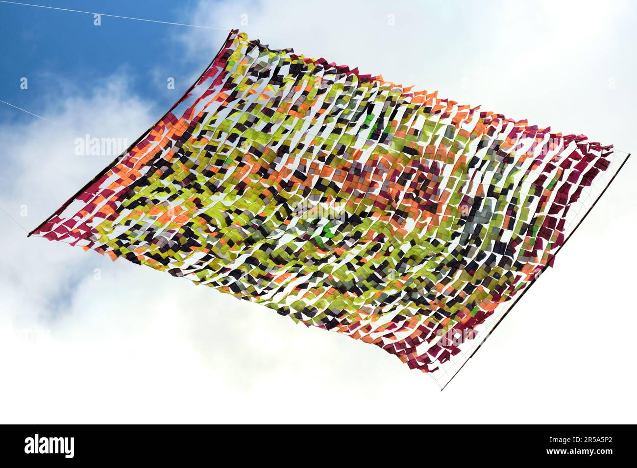 Dieppe, Normandy, France 18 Sep 2022. Large kite fills the sky over Dieppe Beach for the 21st