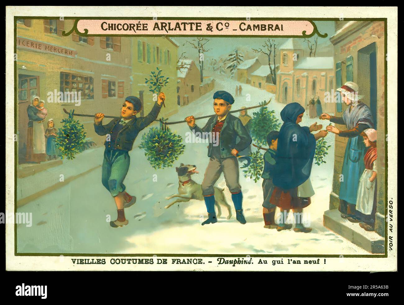French Customs Examples Old French Customs, Dauphiné - Vintage French Tradecard, Belle Epoque ...