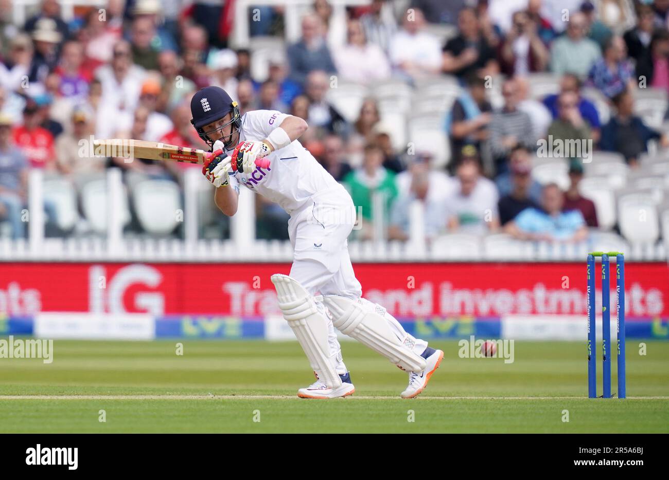 England's Ollie Pope batting during day two of the first LV= Insurance