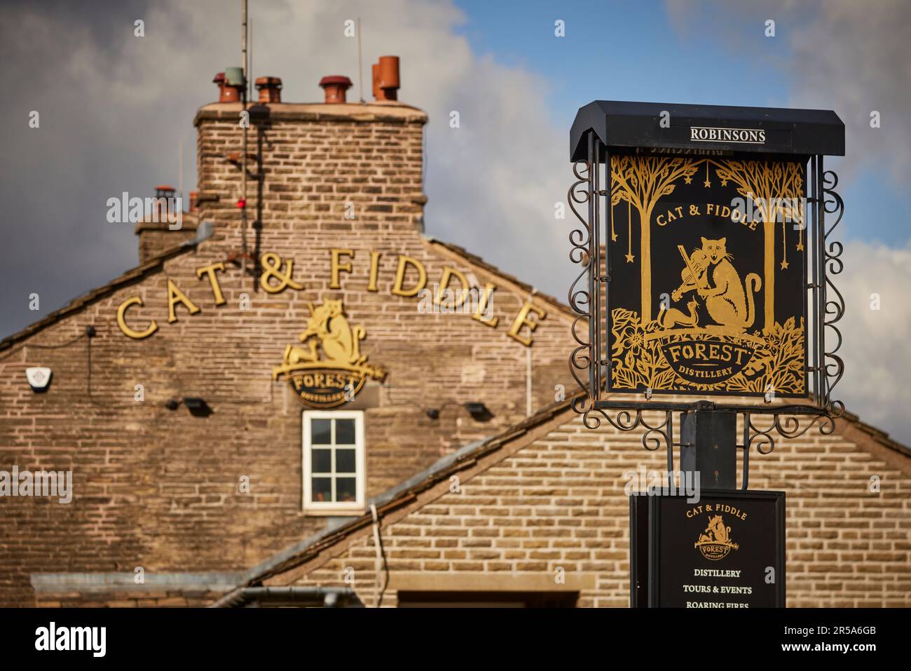 Macclesfield, Cheshire. Cat & Fiddle pub second highest pub in the UK