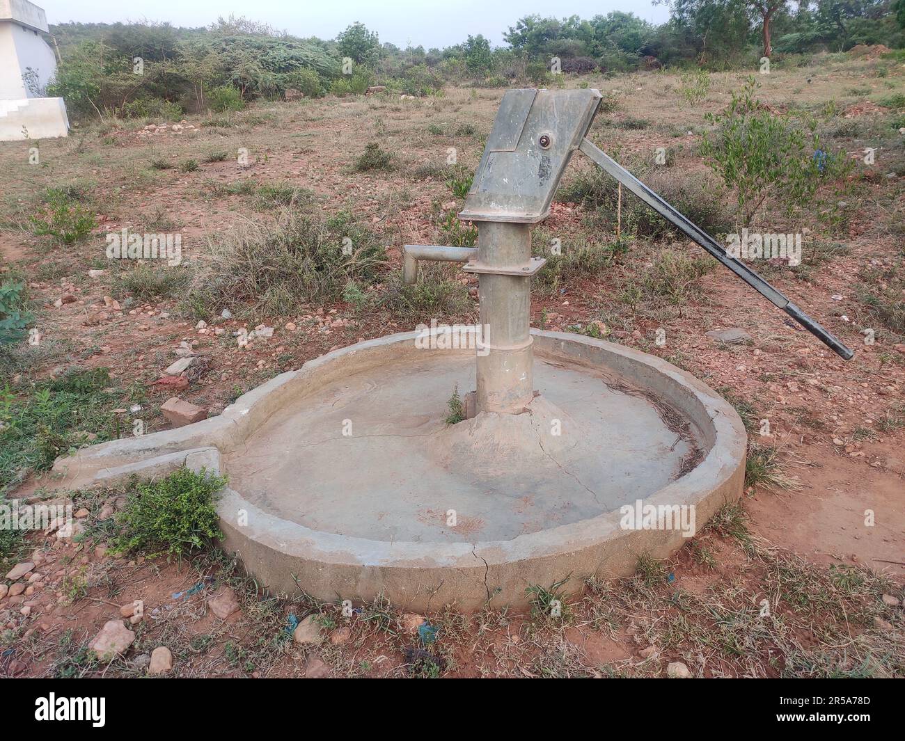 Deepwell Hand Pump Bore, Bore well Stock Photo Alamy