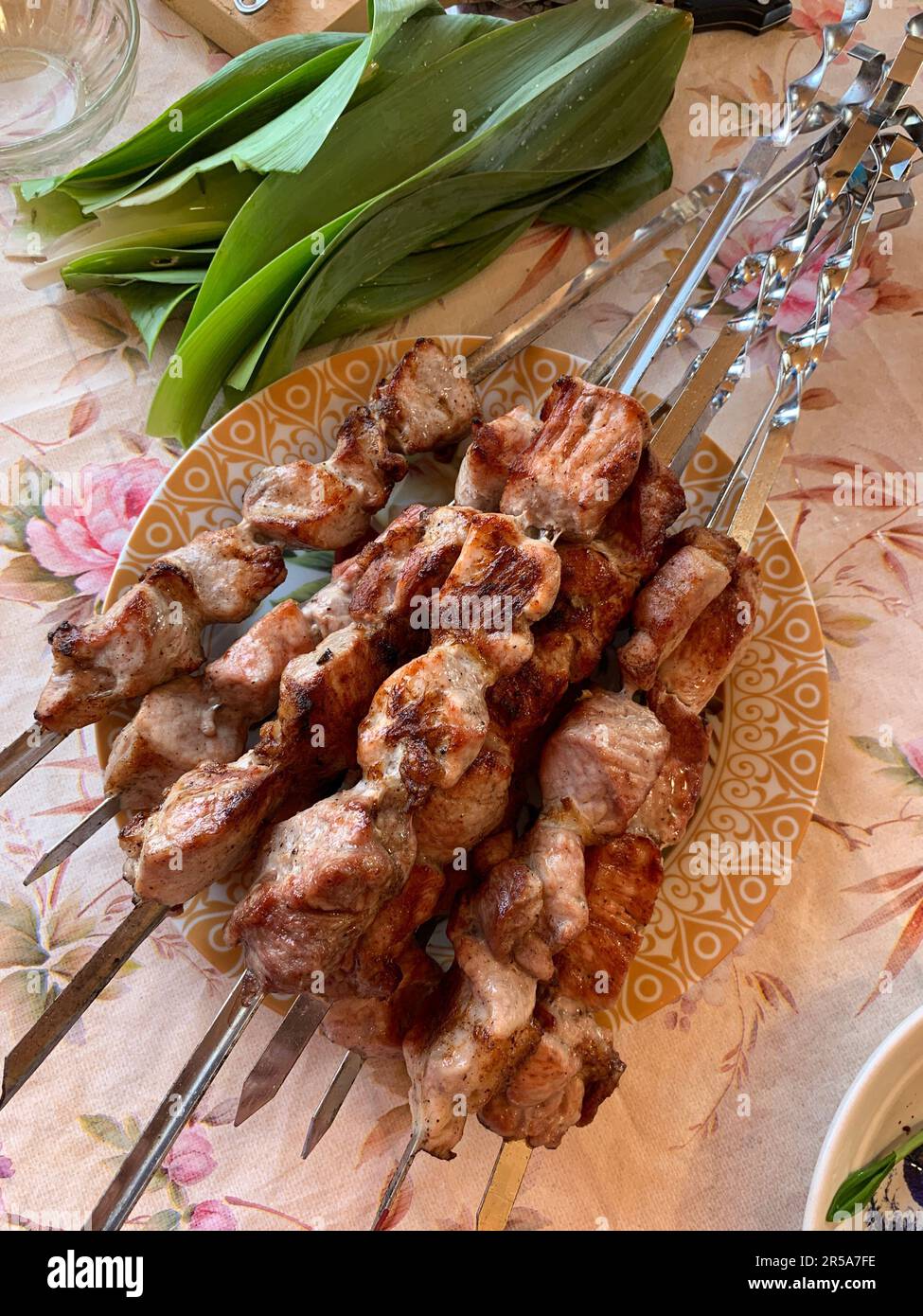 Meat strung on metal hi res stock photography and images Alamy