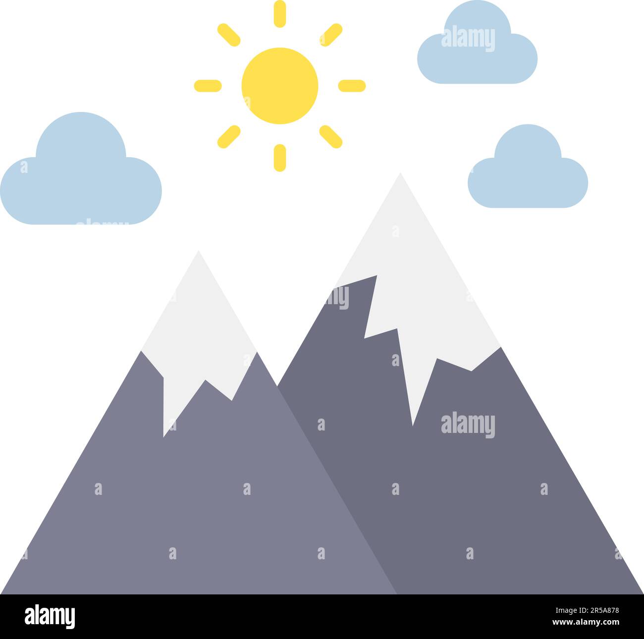 Mountain icon vector image Stock Vector Image & Art - Alamy