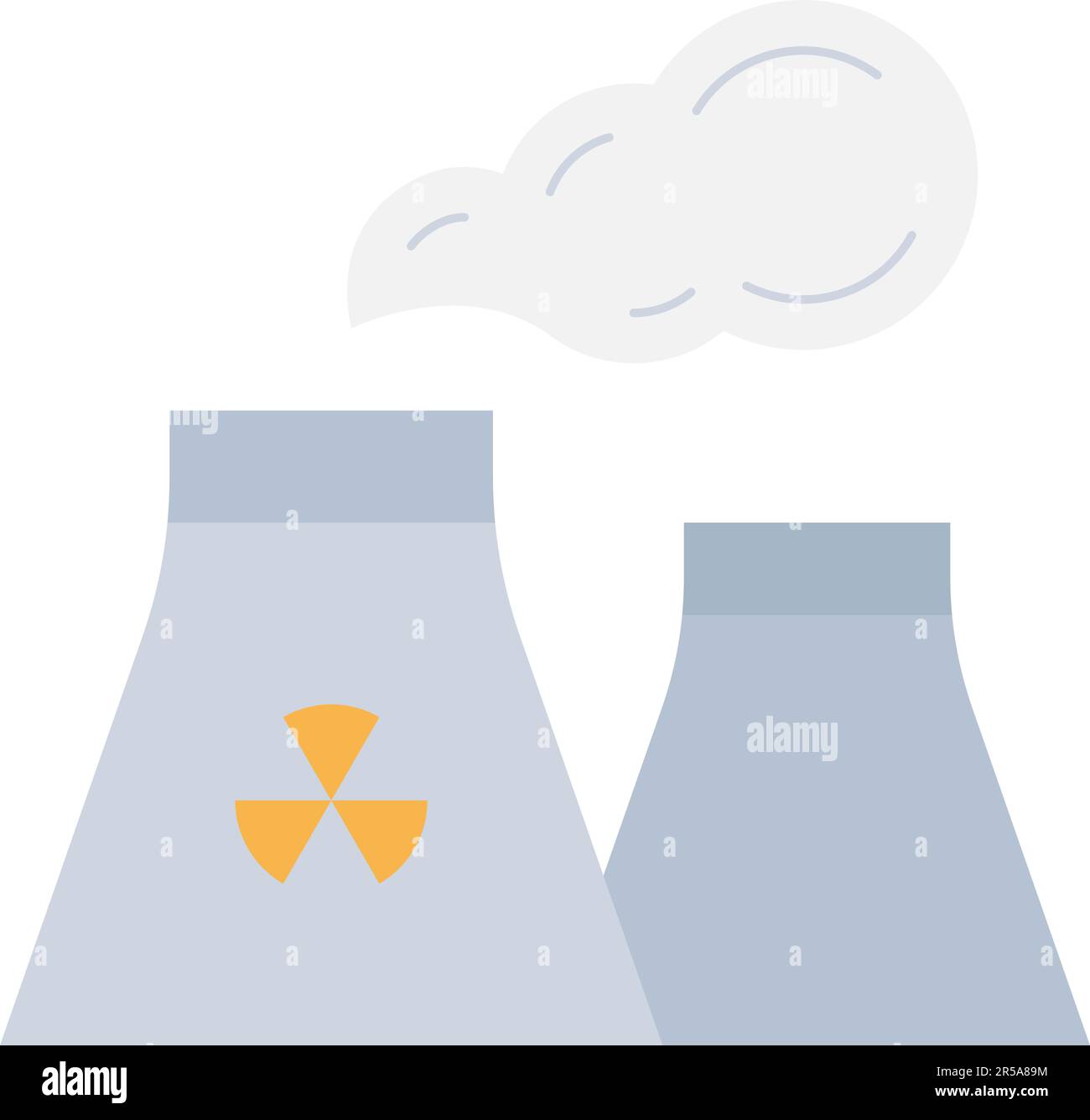 Nuclear Plant icon vector image. Stock Vector