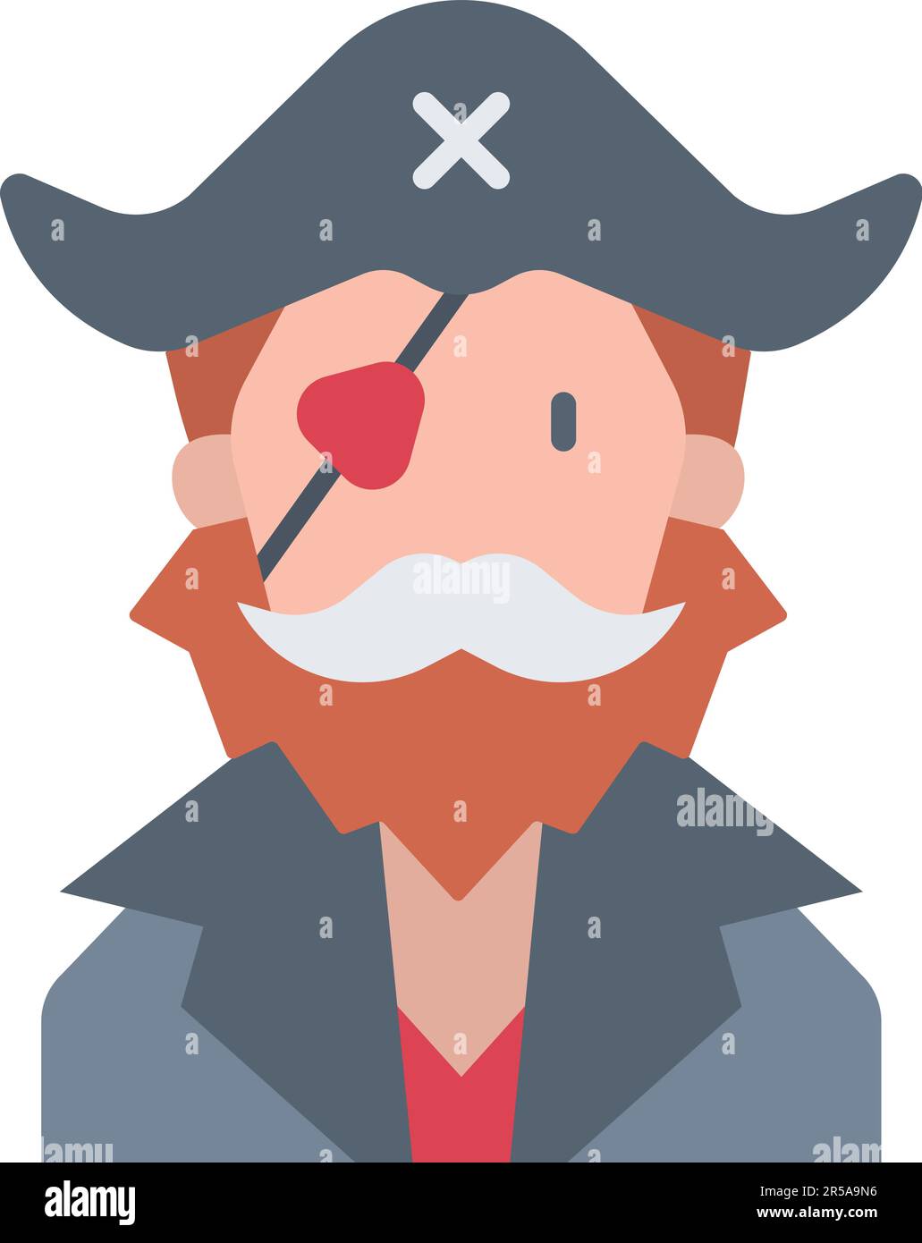 Pirate icon vector image. Suitable for mobile application web application and print media. Stock Vector
