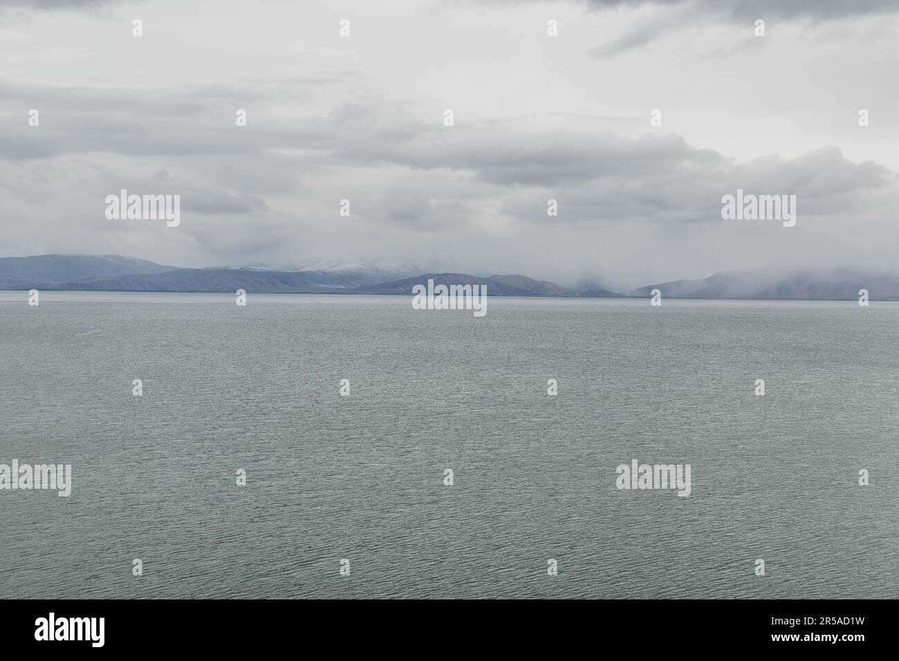Armenia, lake Sevan, view from the mountain Stock Photo - Alamy