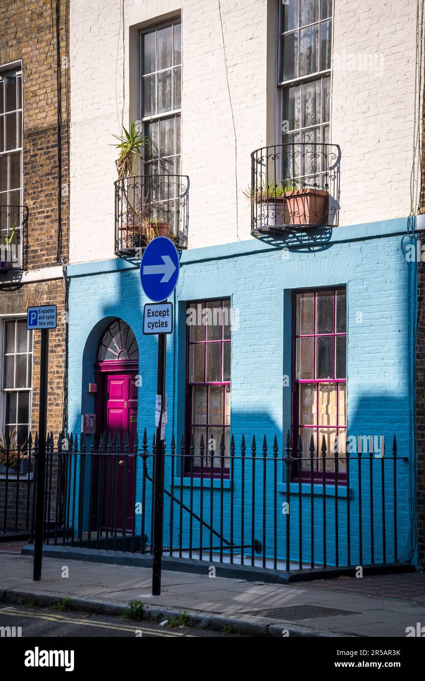 Townhouse in Conway St,, Fitzrovia, London, England, UK Stock Photo Alamy