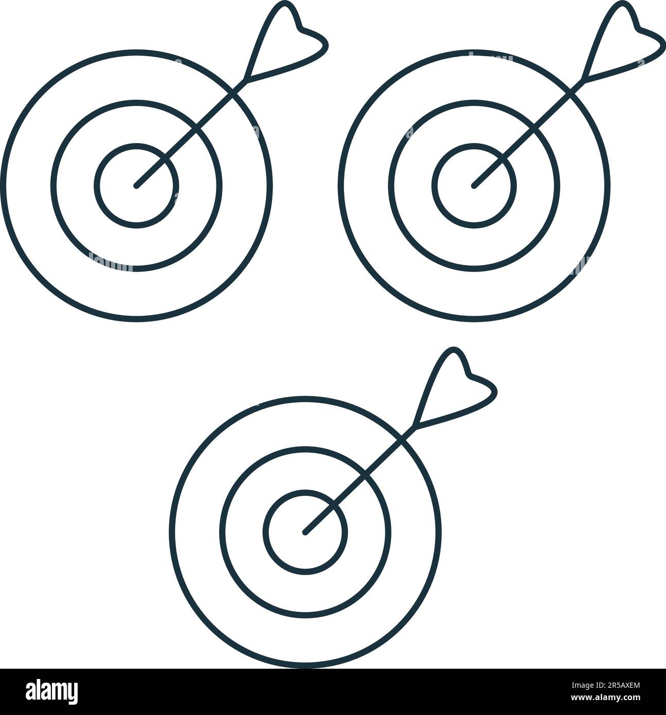 Goals icon. Monochrome simple sign from performance collection. Goals