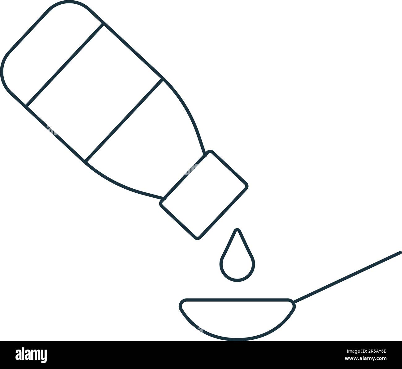 Syrup icon. Monochrome simple sign from pharmacy collection. Syrup icon