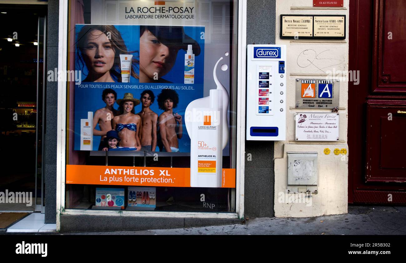 Durex, Paris France Stock Photo