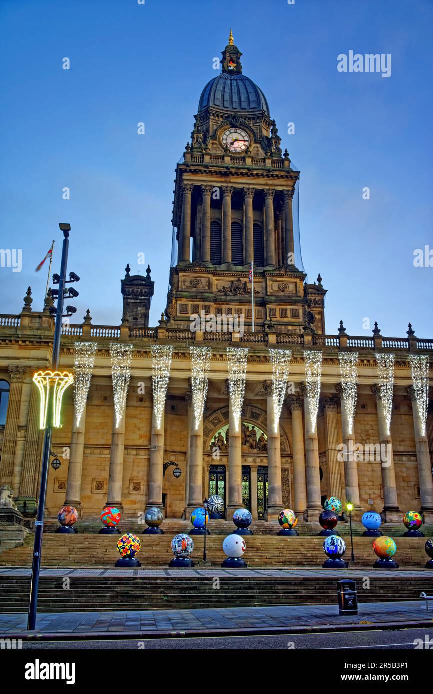 UK, West Yorkshire, Leeds Town Hall Stock Photo - Alamy