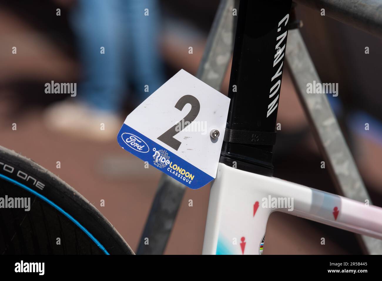 Canyon Sram racing bike of Chloe Dygert in the Classique UCI Women's