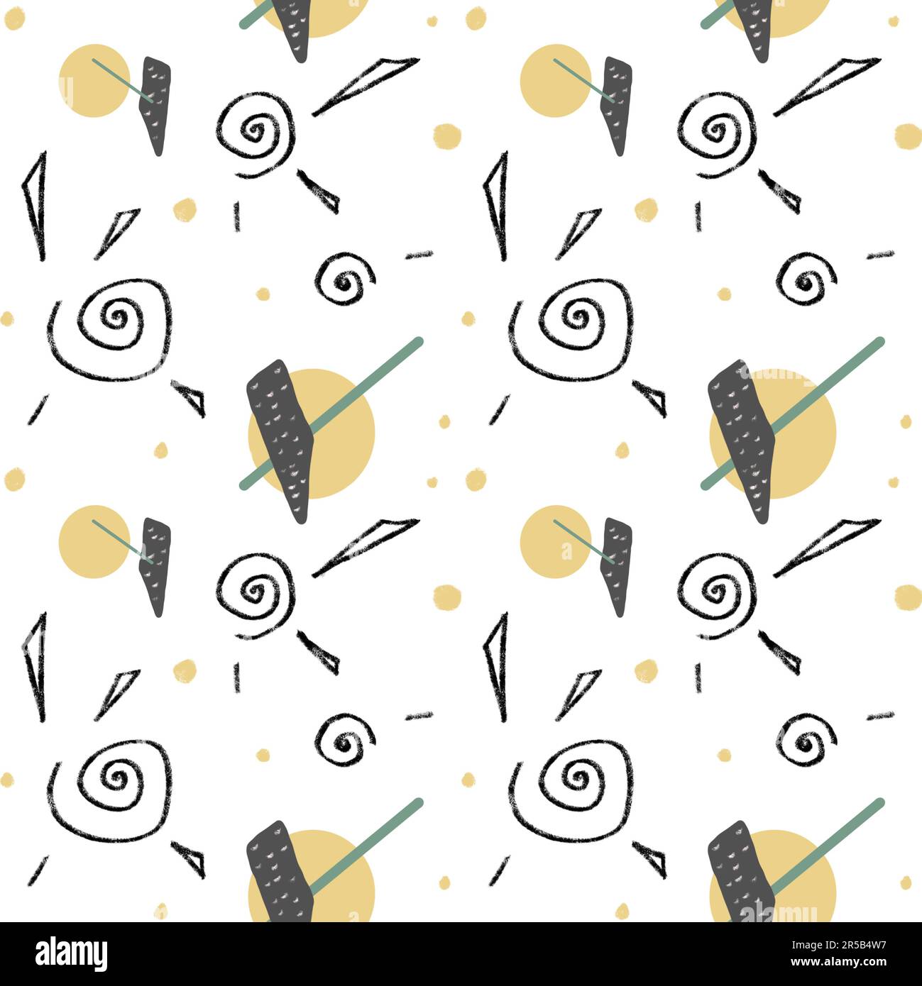 Collage style seamless repeat pattern Cut Out Stock Images & Pictures ...