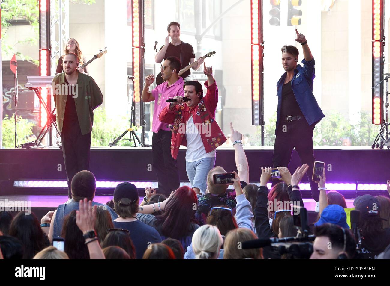 (L-R) Carlos PenaVega, Kendall Schmidt, James Maslow and Logan