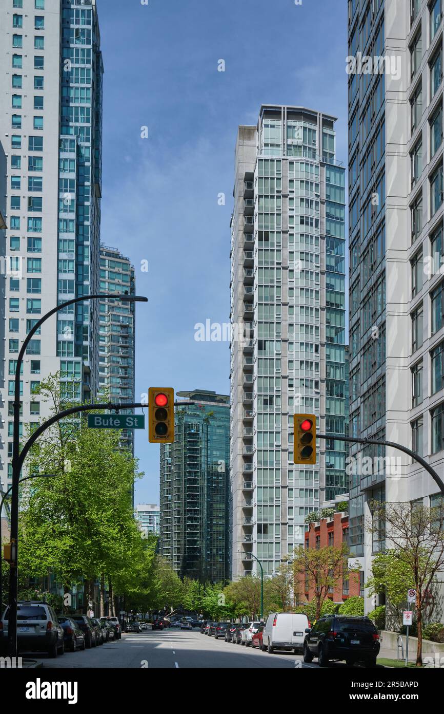 Traffic lights vancouver bc canada hires stock photography and images