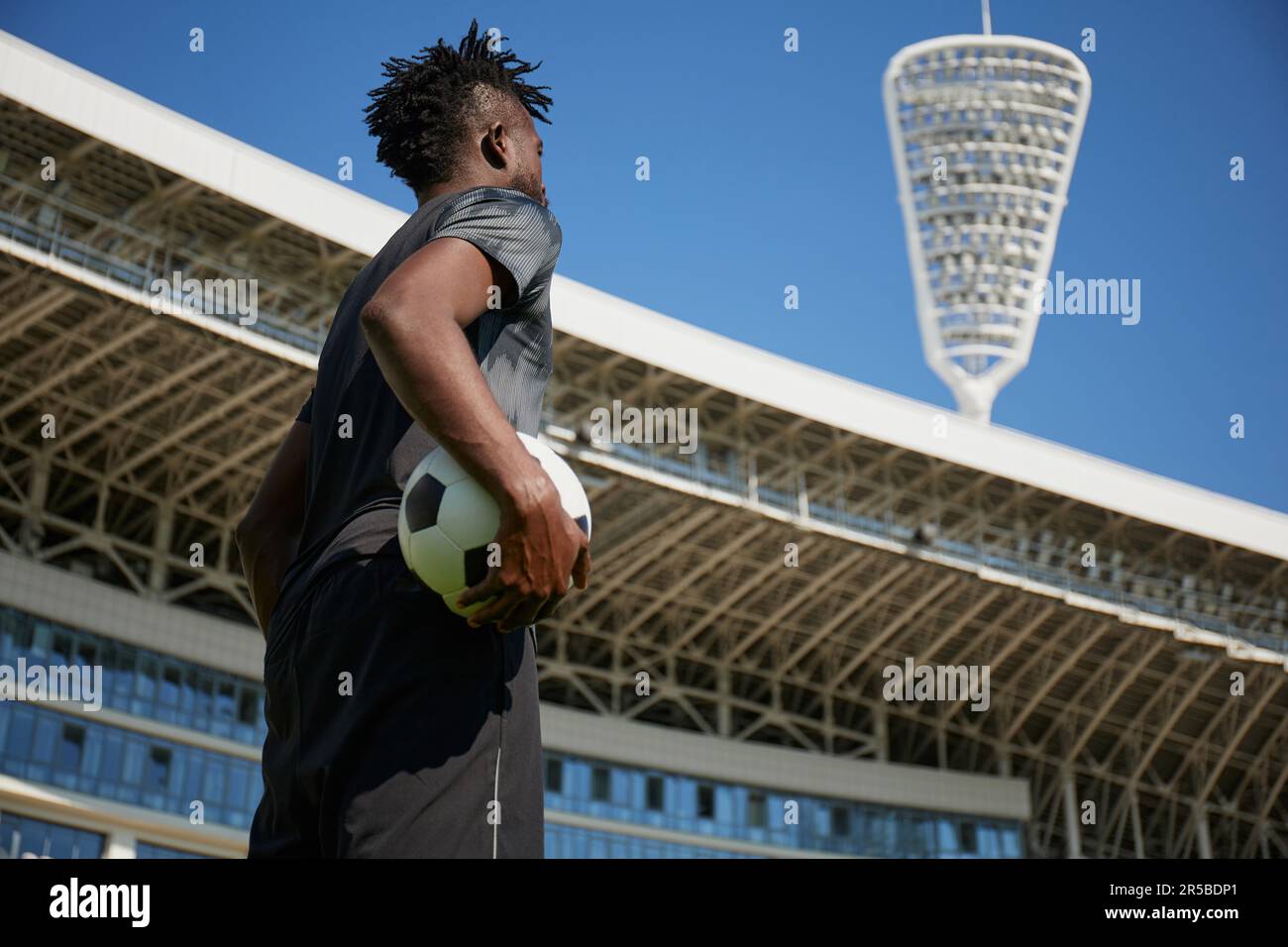 African american player tying hi-res stock photography and images - Alamy